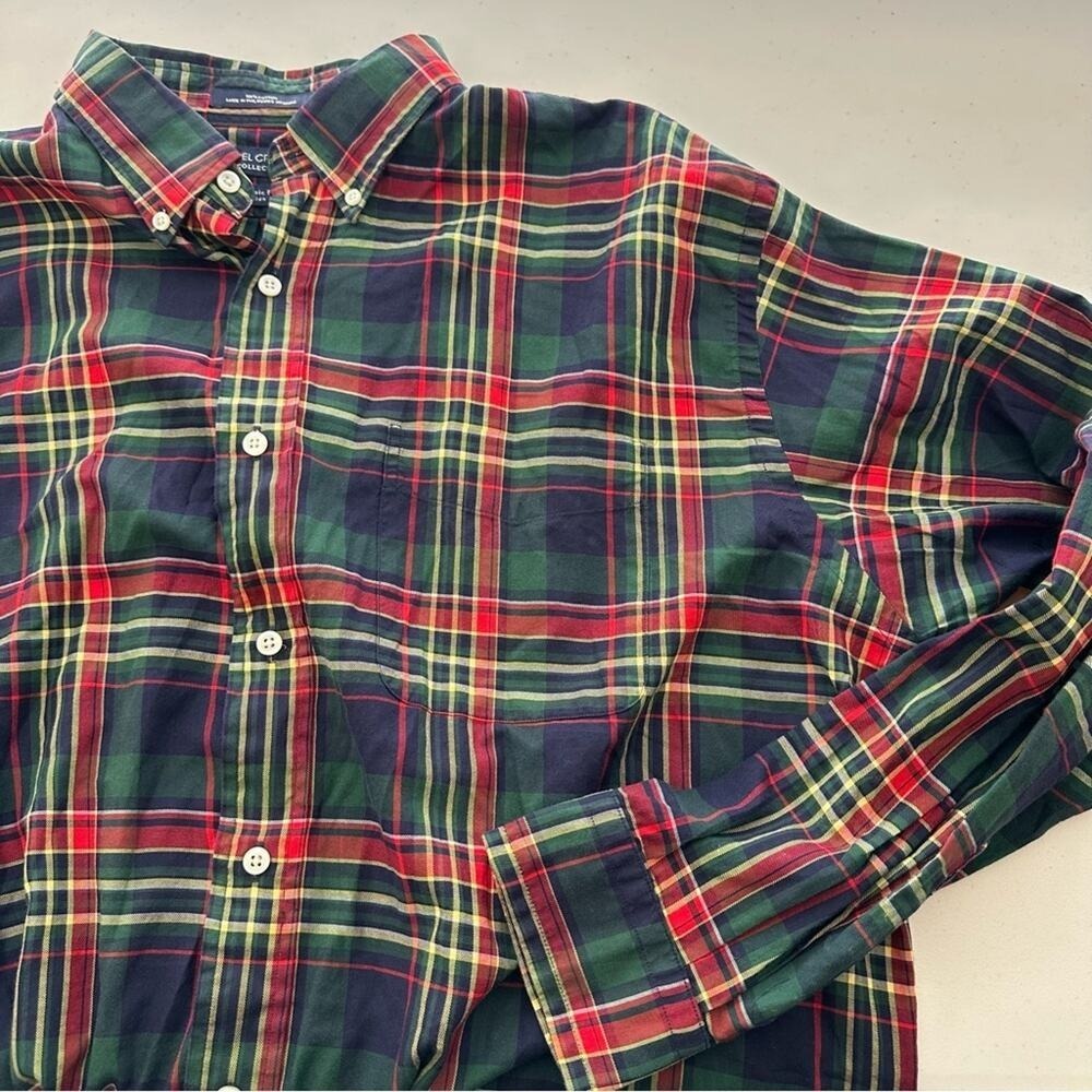 Daniel Cremieux Classic Fit Cotton Button Front Long Sleeve Shirt Large